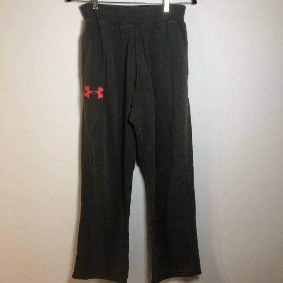 Under Armour Mens Rival Fleece Sweat Pants Green - Picture 1 of 8